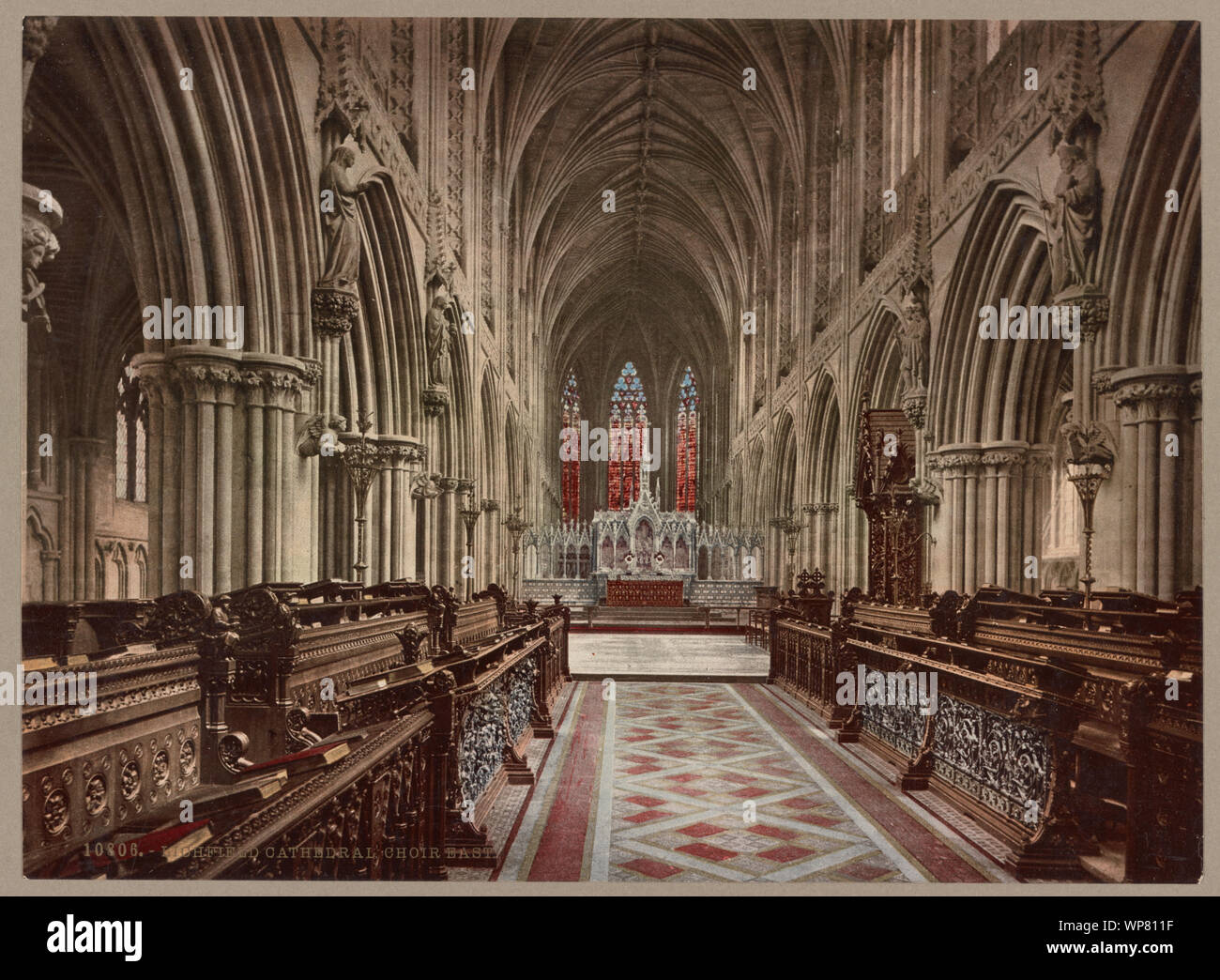 Lichfield Cathedral, Choir East Stock Photo