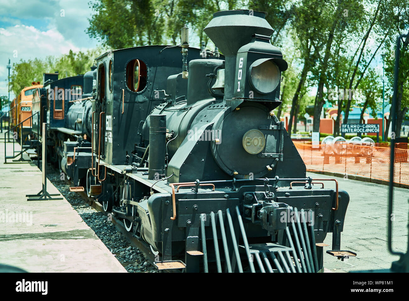 Rail Museum Puebla Stock Photo