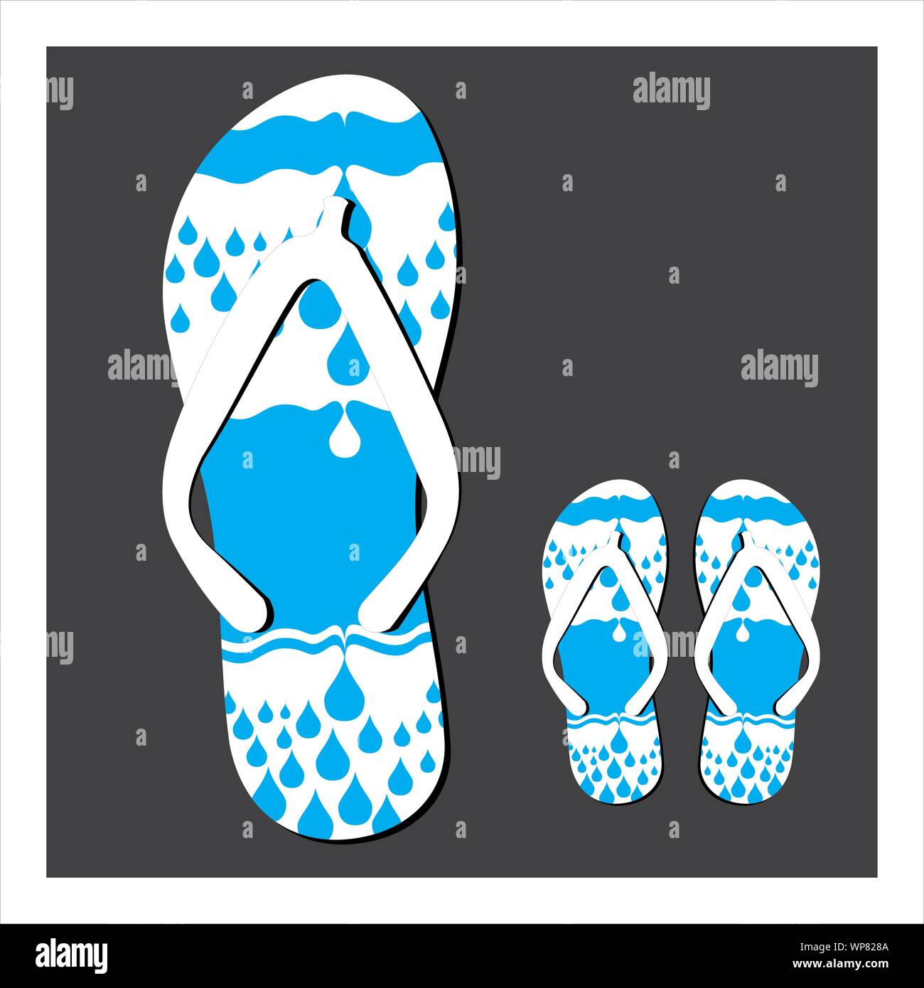 Colorful flip flops set Stock Vector Image & Art - Alamy