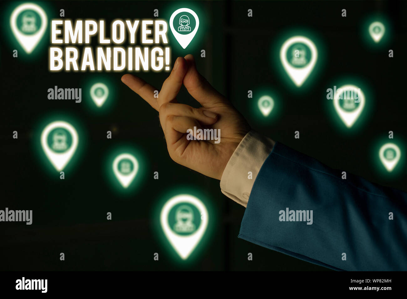 Text sign showing Employer Branding. Business photo showcasing ...
