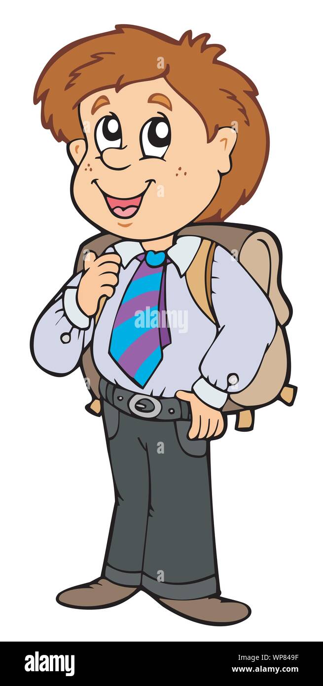 Boy in school uniform Stock Vector Image & Art - Alamy