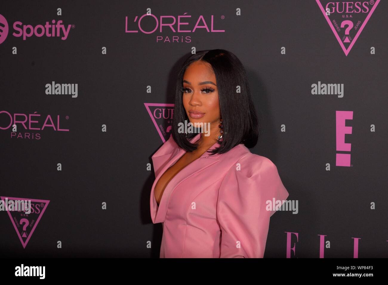 NEW YORK, NEW YORK - SEPTEMBER 05: Saweetie attends ELLE, Women in