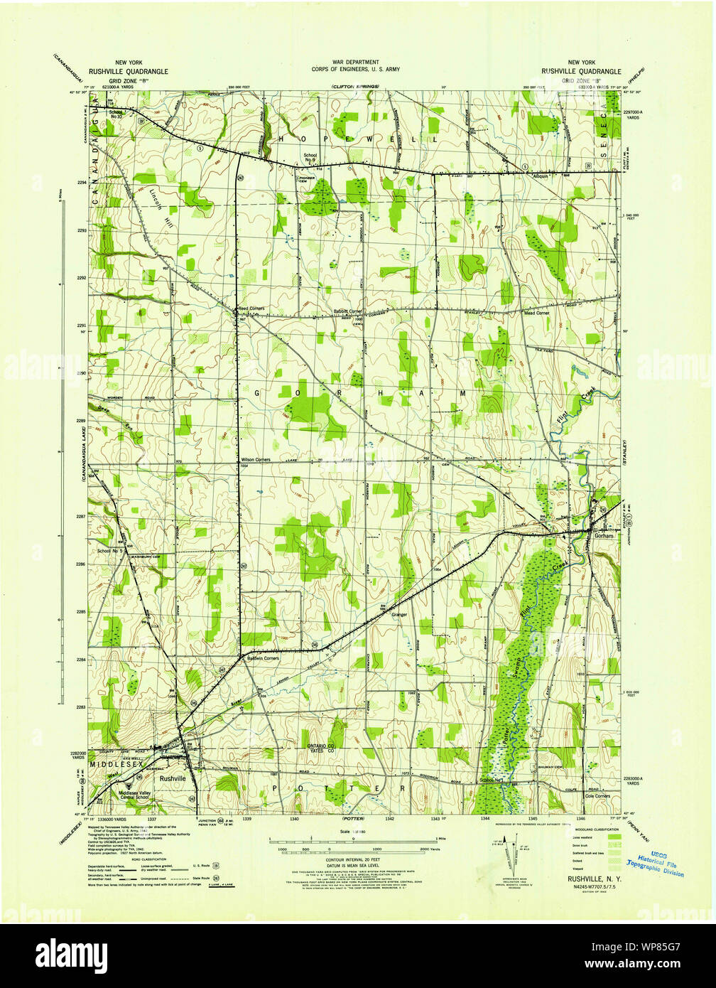 New York NY Rushville 129257 1942 31680 Restoration Stock Photo Alamy