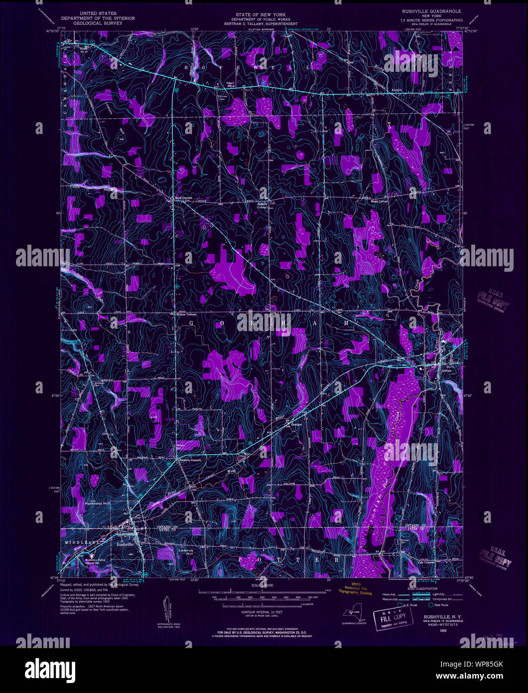 Map of rushville hires stock photography and images Alamy