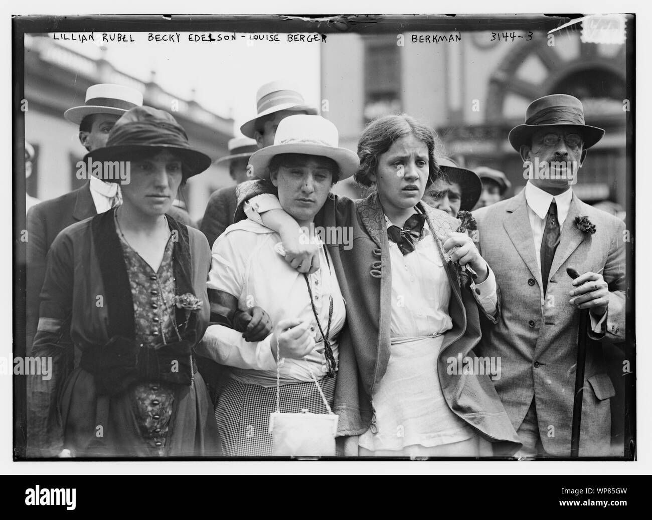 Lillian Rubel, Becky Edelson, Louise Berger, Berkman Stock Photo Alamy