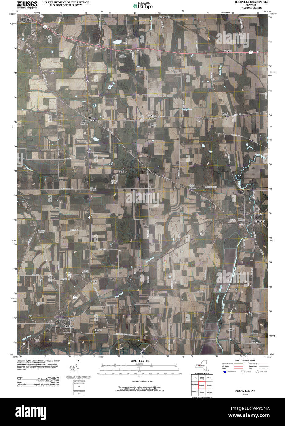 Map of rushville hires stock photography and images Alamy