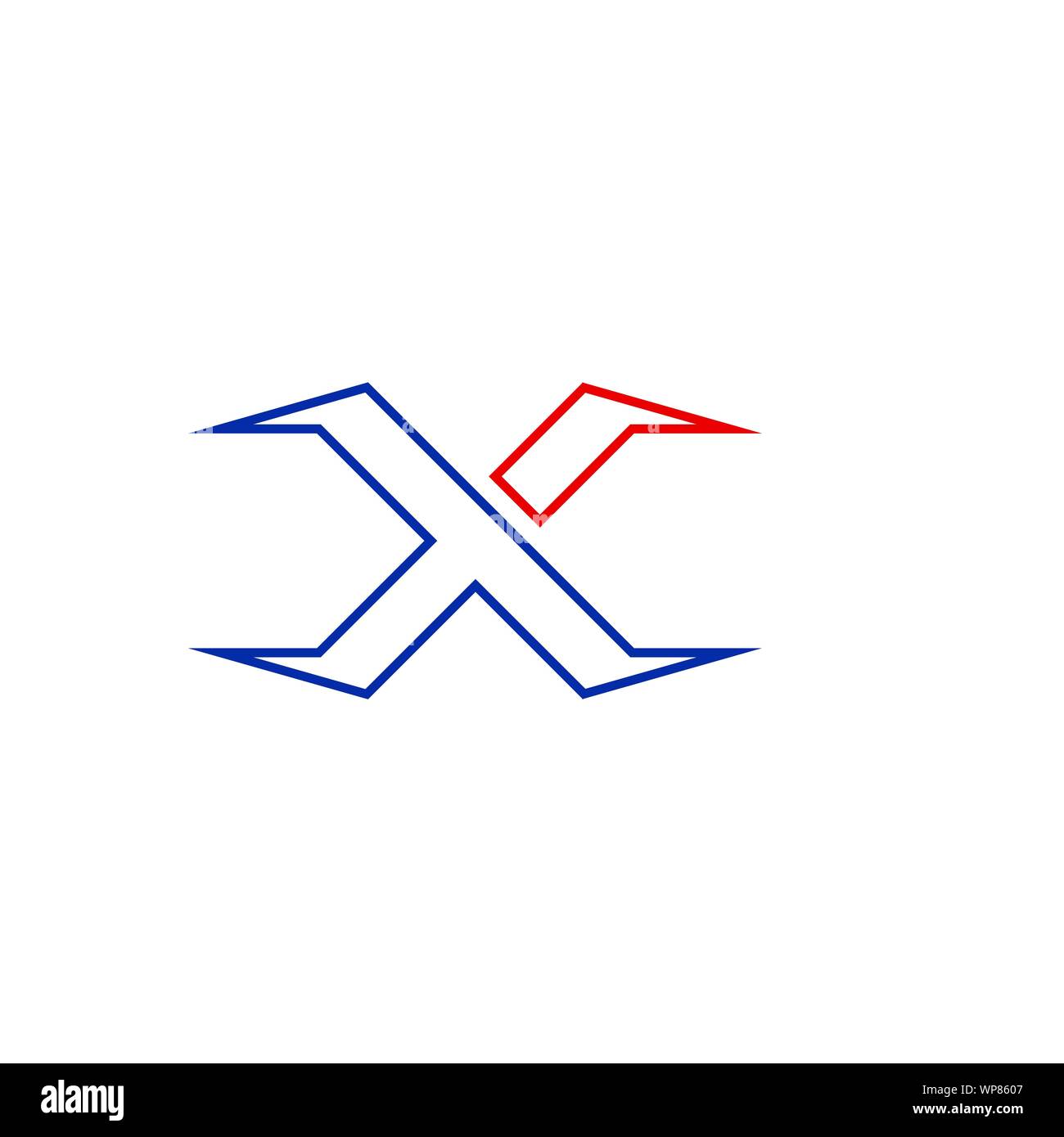 X Letter Logo Template vector icon design Stock Vector Image & Art - Alamy