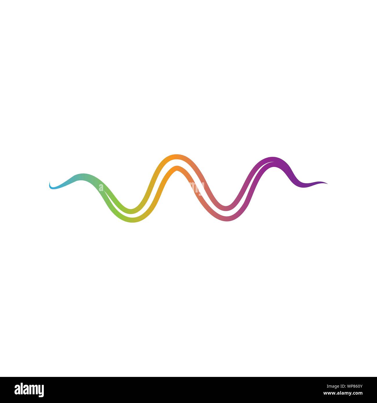 Sound wave logo template vector icon illustration Stock Vector Image ...