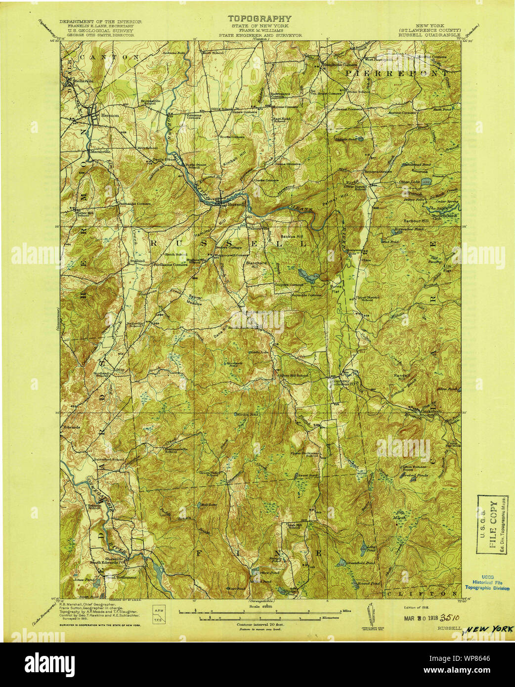 New York NY Russell 148378 1918 62500 Restoration Stock Photo Alamy