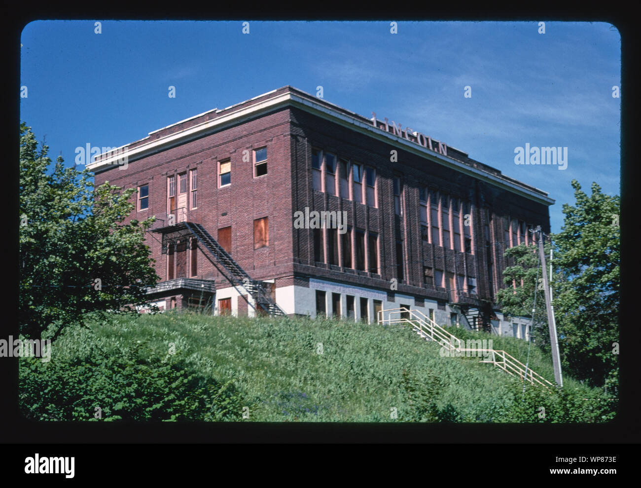 Lincoln School, Cameron Avenue, Kellogg, Idaho Stock Photo Alamy