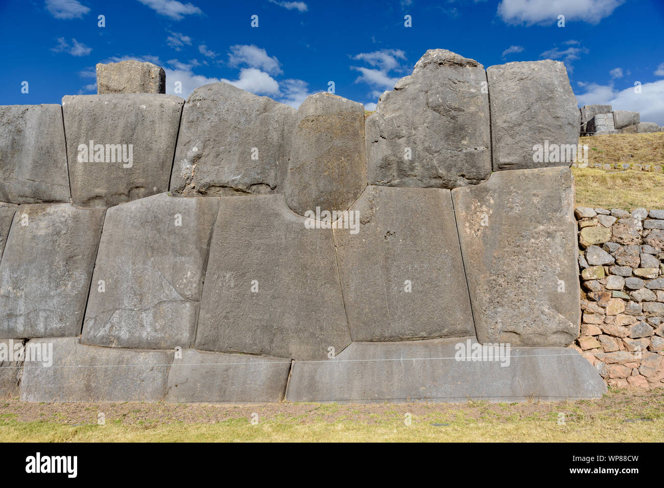 Peruvian Temples Sacsayhuaman, large fortress and temple complex by the Inca culture in ...