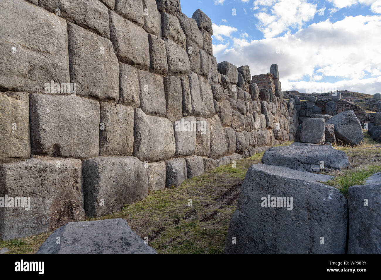 Sacsayhuaman Large Fortress And Temple Complex By The Inca Culture In sacsayhuaman-large-fortress-and-temple-complex-by-the-inca-culture-in