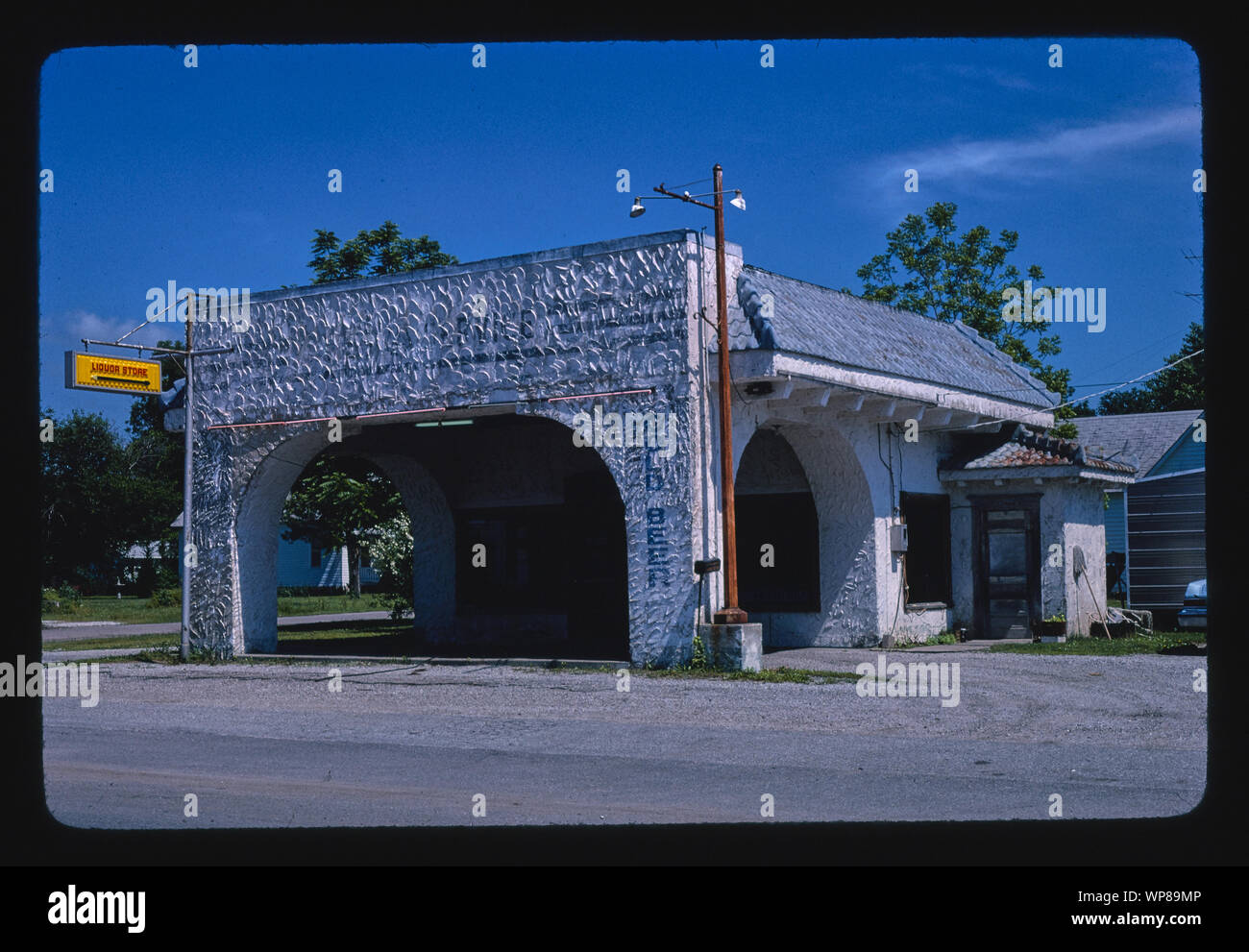 Liquor store gas station, Afton, Oklahoma Stock Photo Alamy