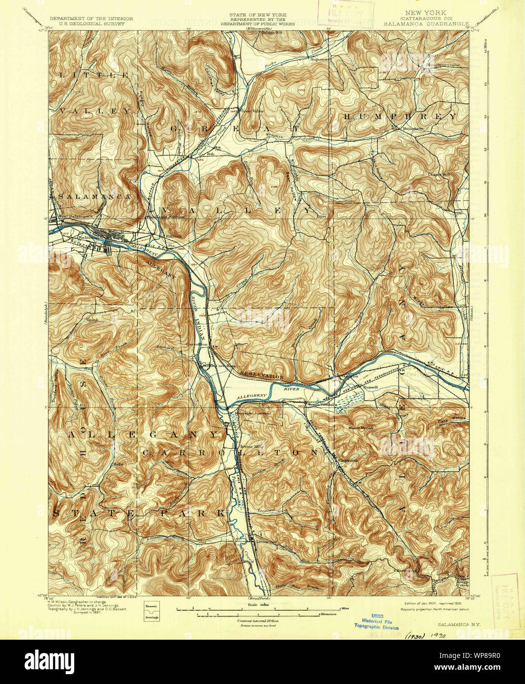 Salamanca new york map hires stock photography and images Alamy