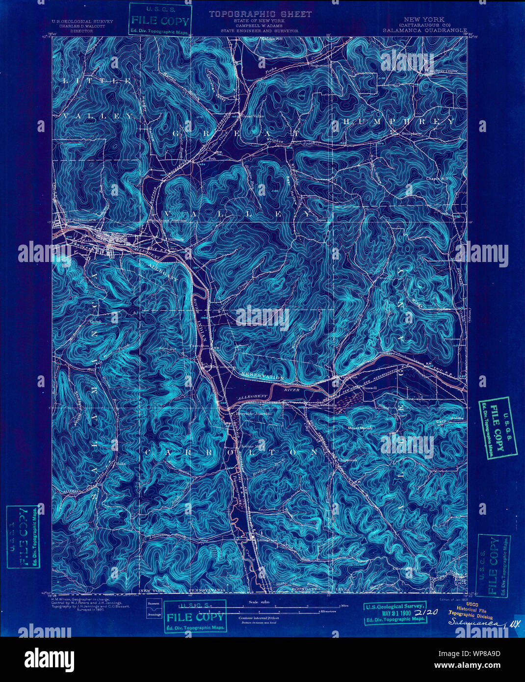 Map of salamanca new york hires stock photography and images Alamy