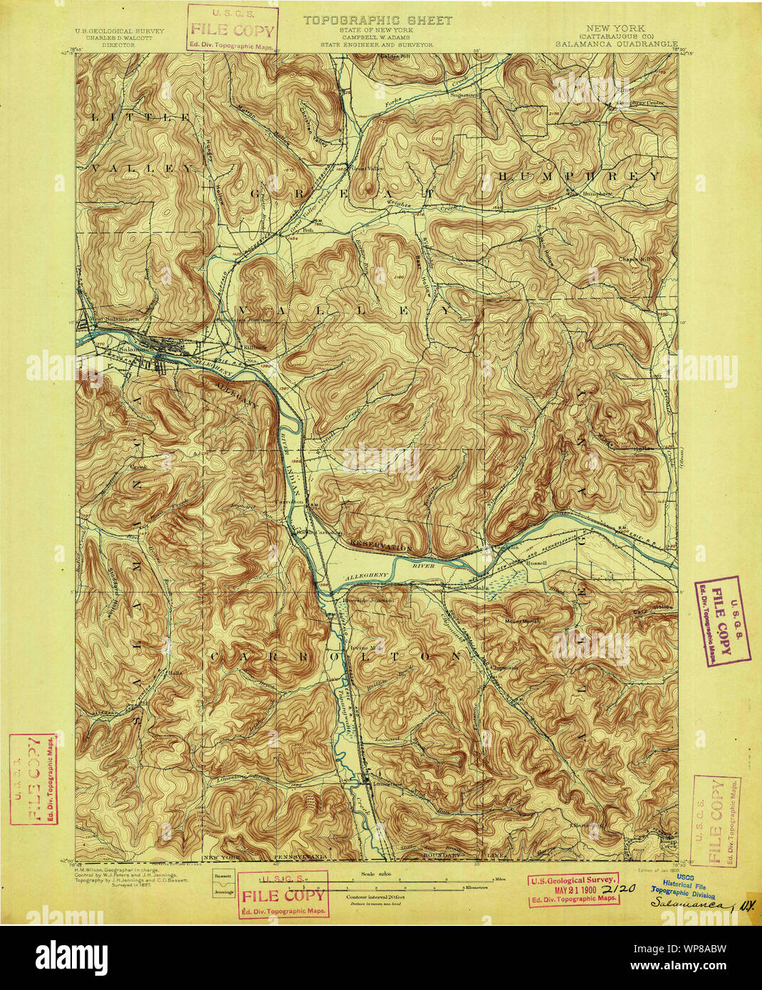 Map of salamanca new york hires stock photography and images Alamy