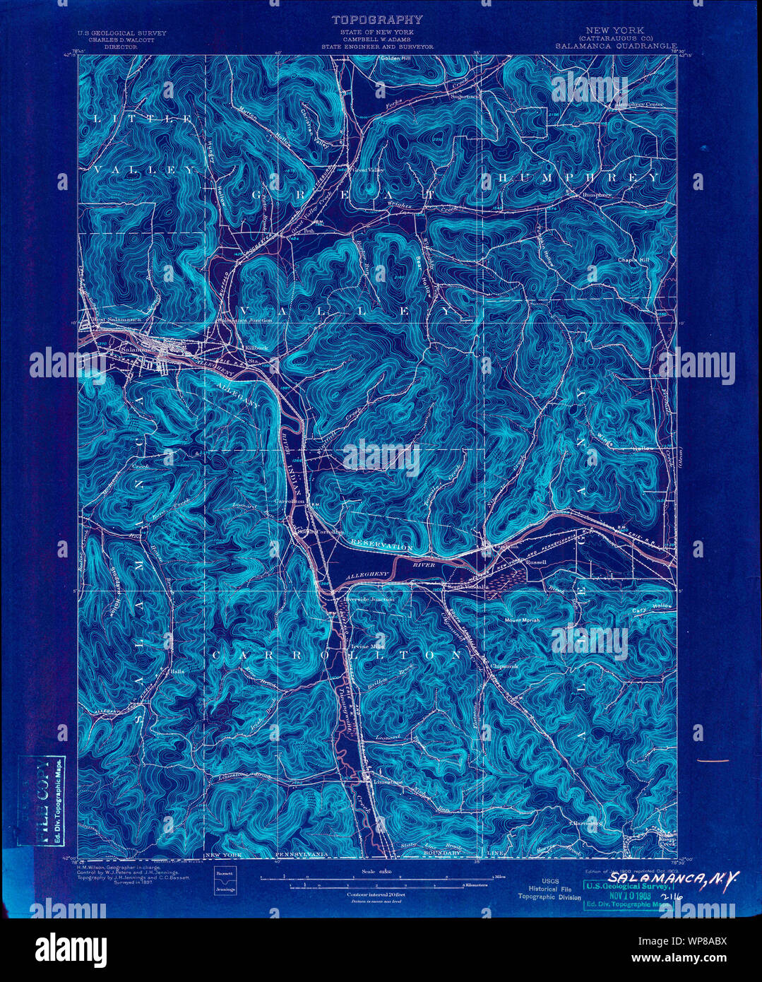 Map of salamanca new york hires stock photography and images Alamy