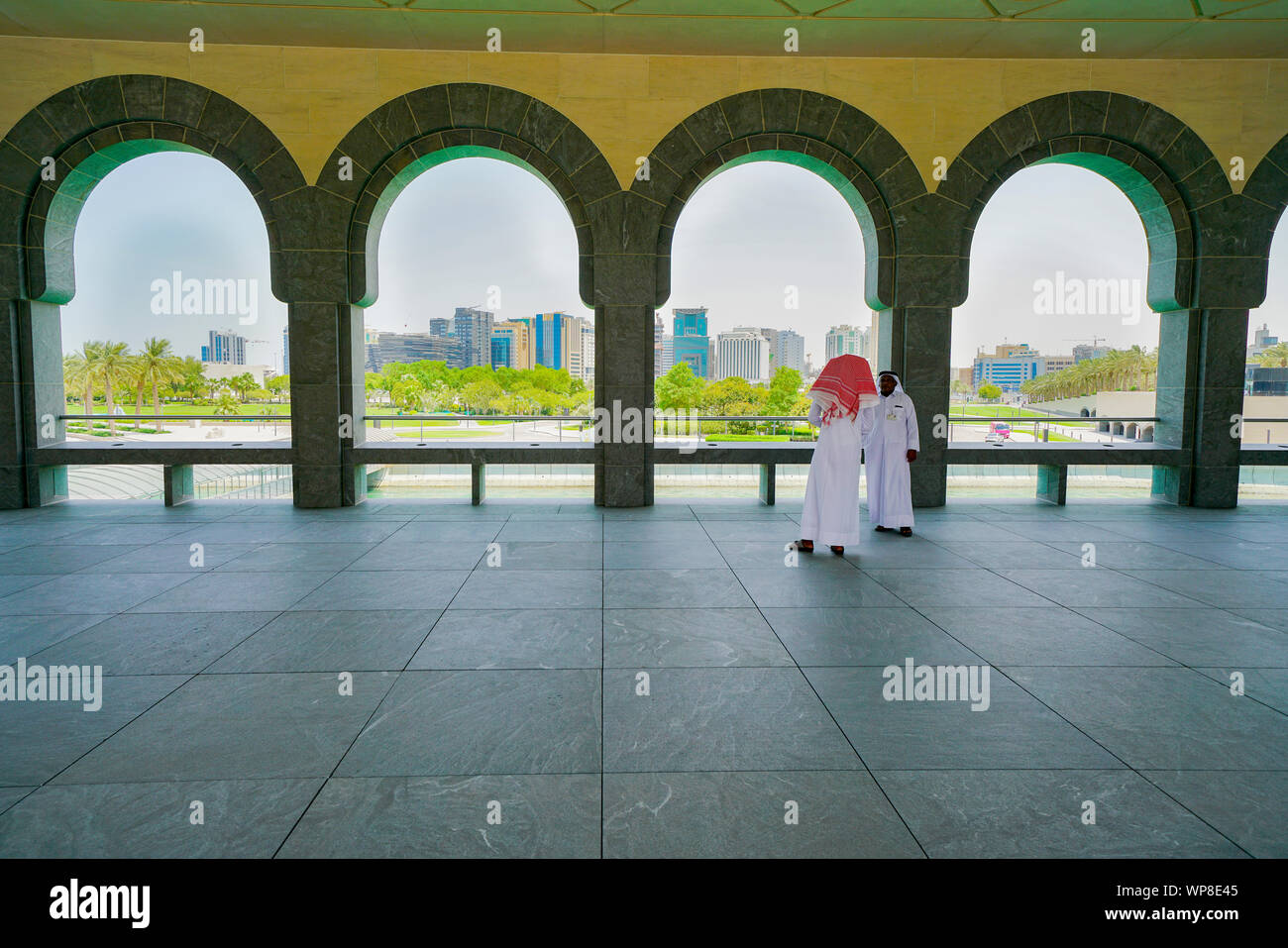 DOHA QATAR - JULY 11 2019; Two Arabian 