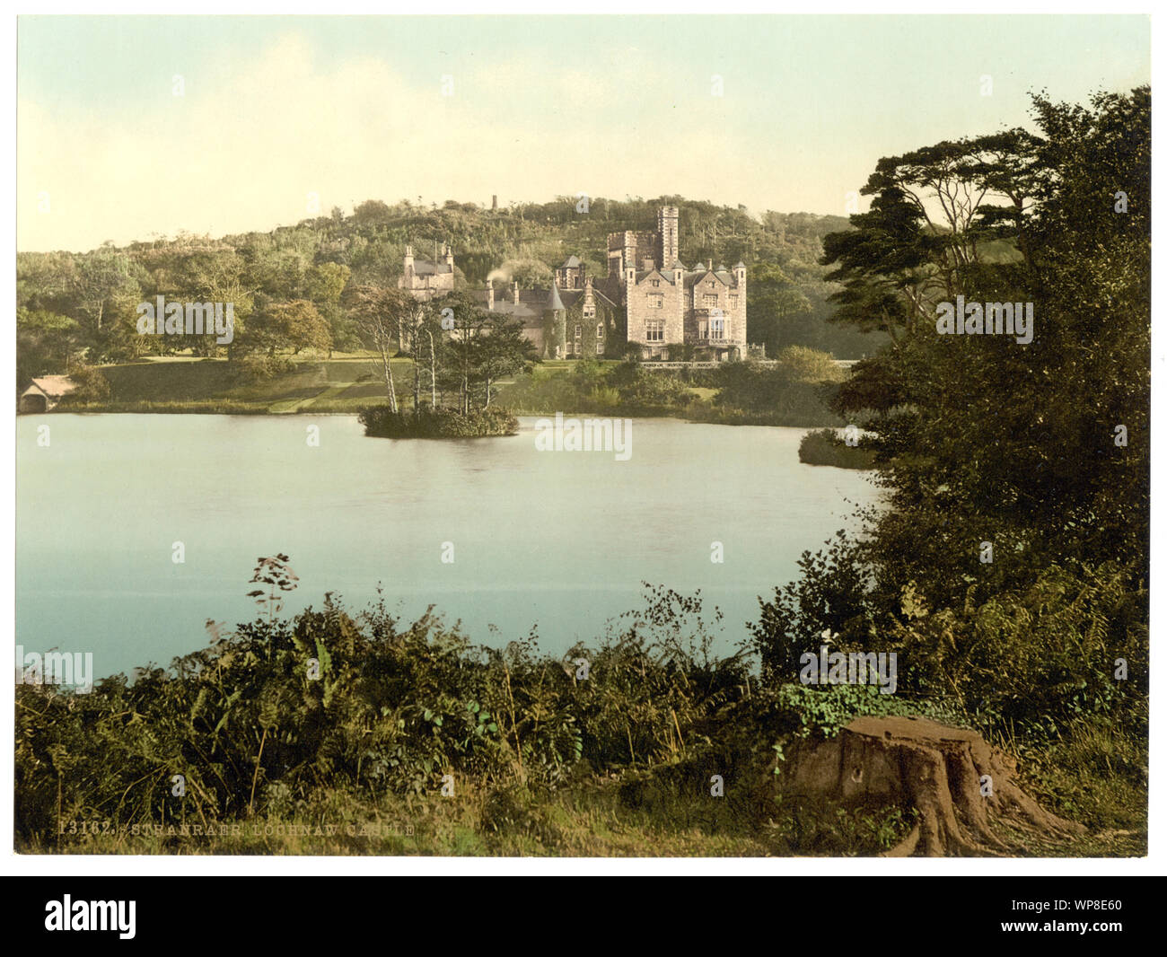 Lochnaw Castle, Stranraer, Scotland; Title from the Detroit Publishing Co., catalogue J-foreign section. Detroit, Mich. : Detroit Photographic Company, 1905.; More information about the Photochrom Print Collection is available at http://hdl.loc.gov/loc.pnp/pp.pgz; Print no. 13162.; Forms part of: Views of landscape and architecture in Scotland in the Photochrom print collection.; Stock Photo