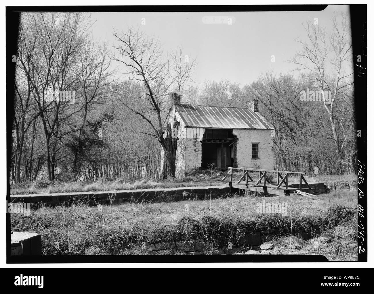 Lock 27 and Lockhouse (before NPS fixed it). A more recent photo of the same lockhouse appears here:; Stock Photo