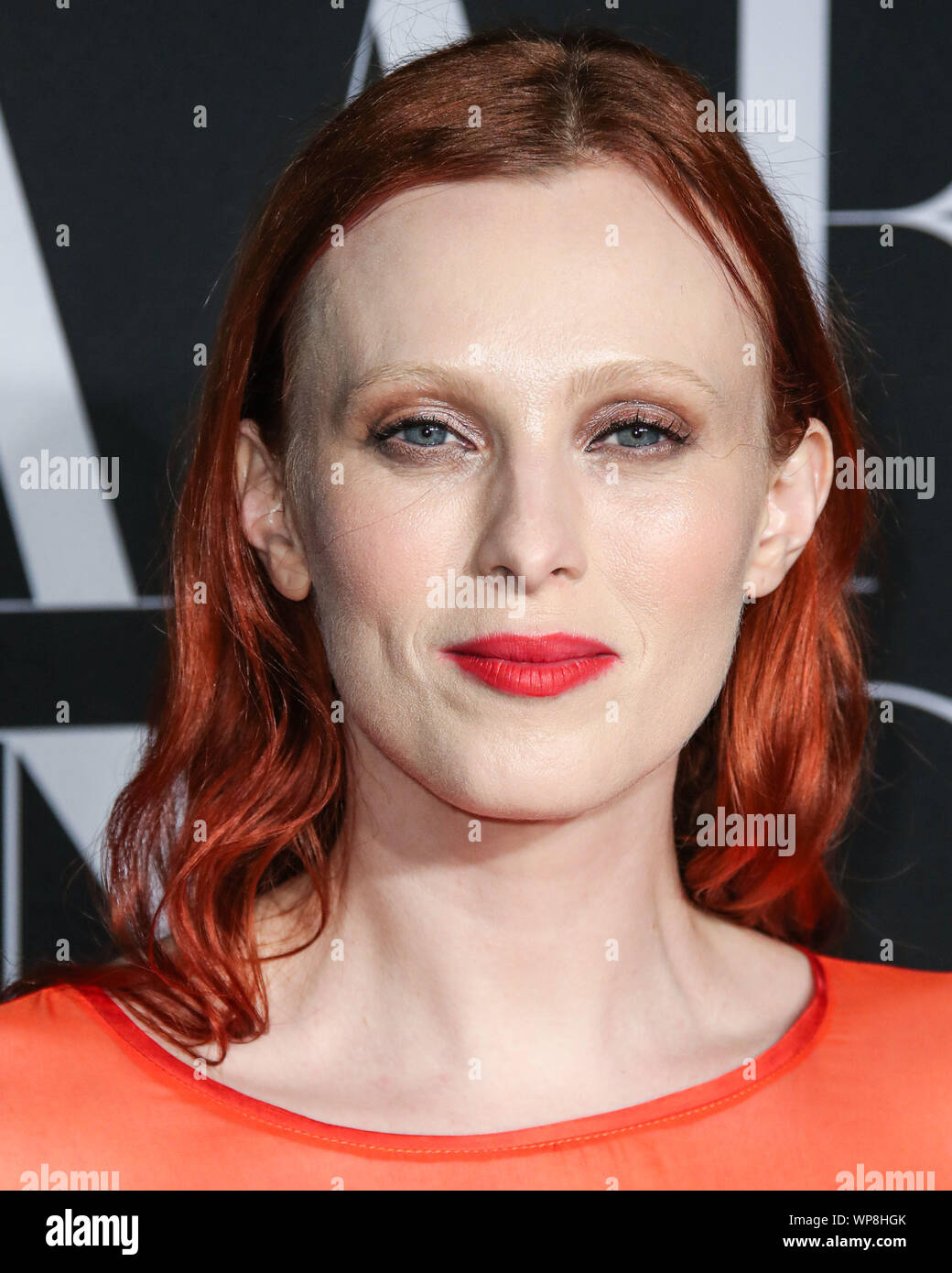 MANHATTAN, NEW YORK CITY, NEW YORK, USA - SEPTEMBER 06: Karen Elson arrives at the 2019 Harper's BAZAAR Celebration of 'ICONS By Carine Roitfeld' held at The Plaza Hotel on September 6, 2019 in Manhattan, New York City, New York, United States. (Photo by Xavier Collin/Image Press Agency) Stock Photo