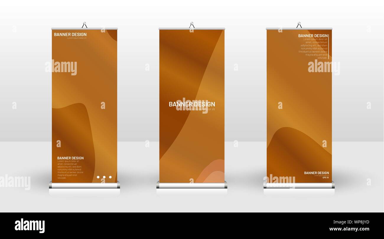Vertical Banner Template Design Can Be Used For Brochures Covers