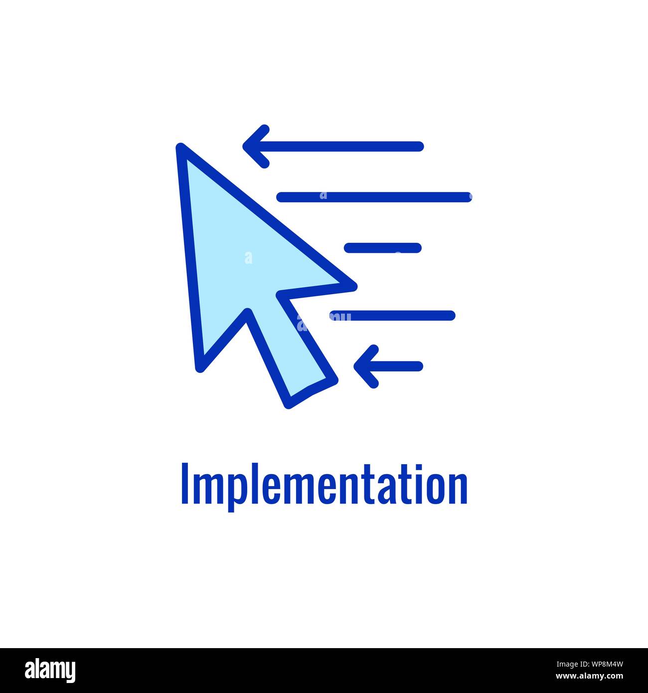 Workflow Efficiency Icon shows an aspect of efficiency in workflow Stock Vector