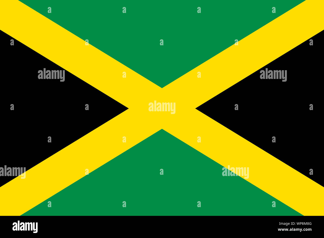 A background illustration Jamaica flag cross large file Stock Photo
