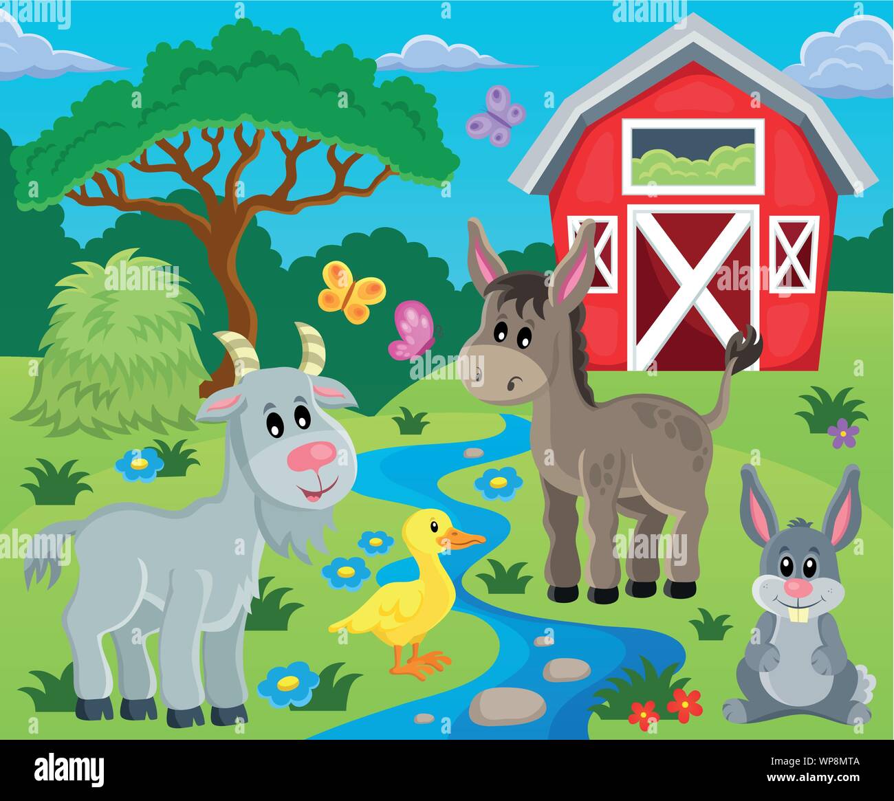 Farm topic image 7 Stock Vector