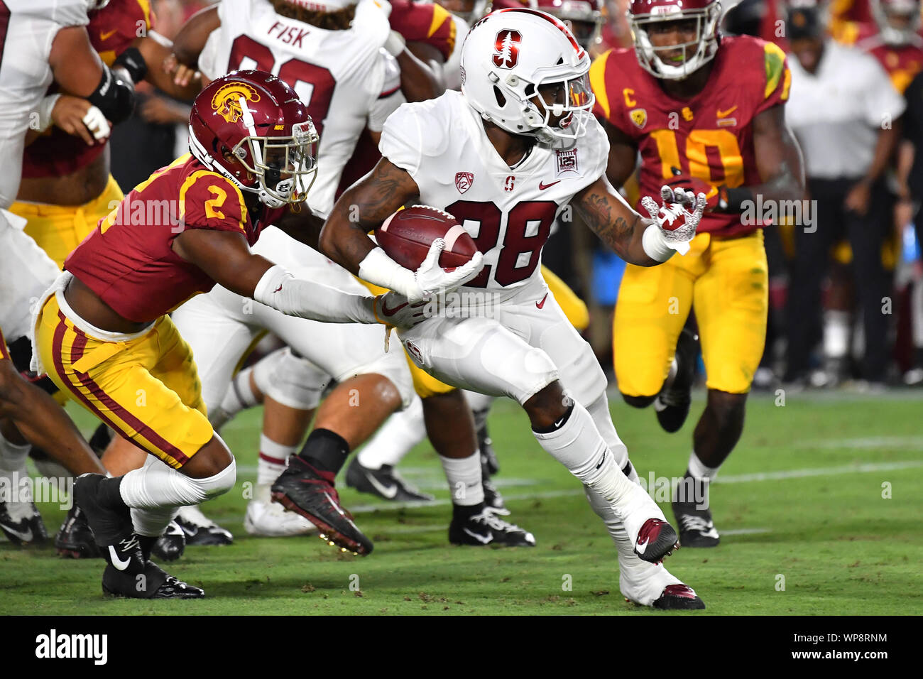 Los Angeles, CA. 7th Sep, 2019. Stanford Cardinal running back Dorian ...