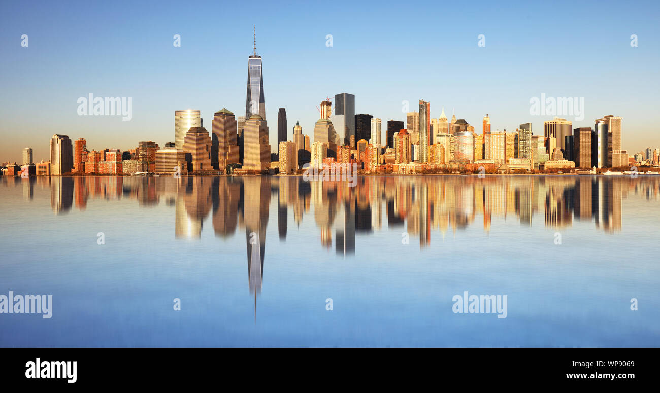 Panoramic view of Manhattan, New York Stock Photo