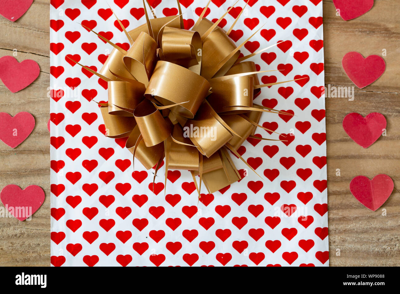 Decorative gift box with and ribbon Stock Photo Alamy