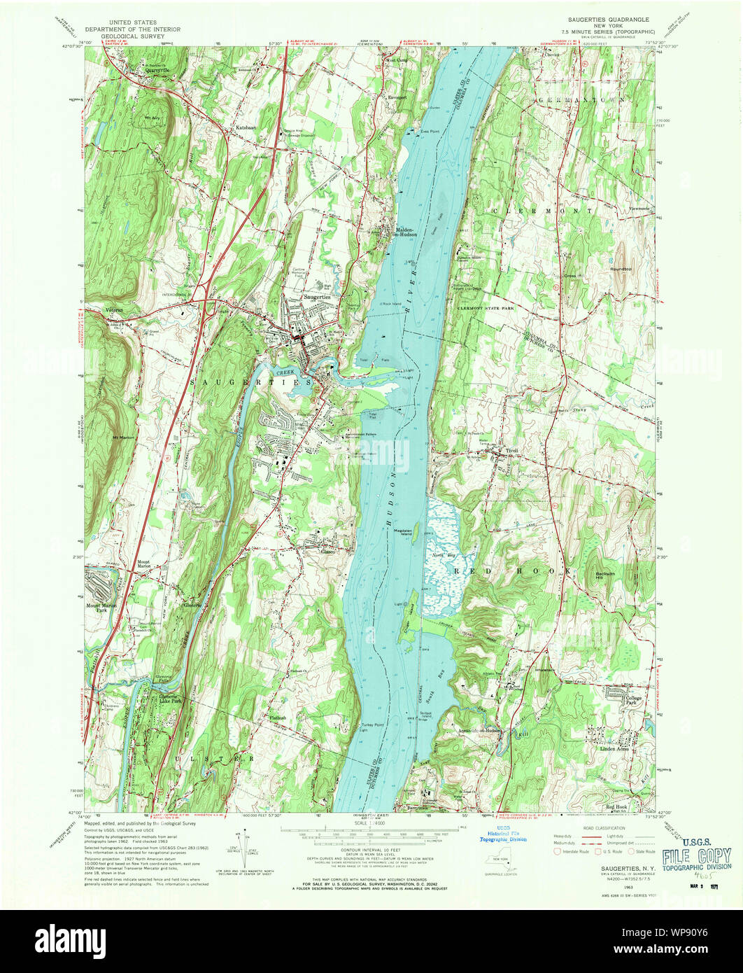 Map of saugerties hires stock photography and images Alamy