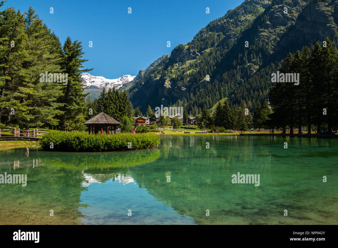 Lake Gover, Gressoney-Saint-Jean, Aosta, Valle d'Aosta, Italy Stock Photo -  Alamy
