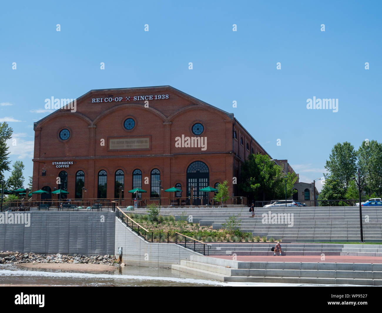 Flagship REI store in history warehouse in Denver Stock Photo Alamy