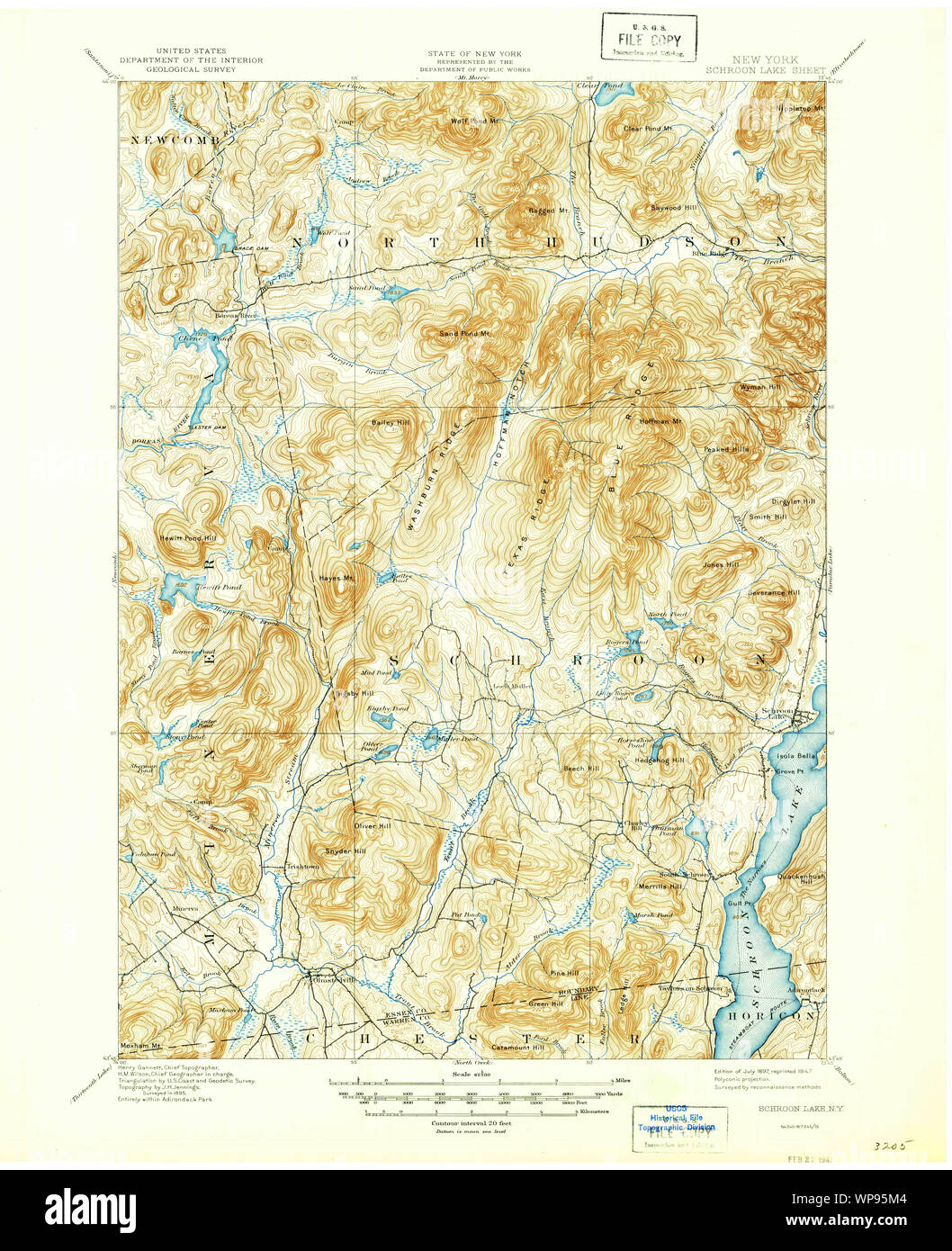 Map of schroon lake hires stock photography and images Alamy