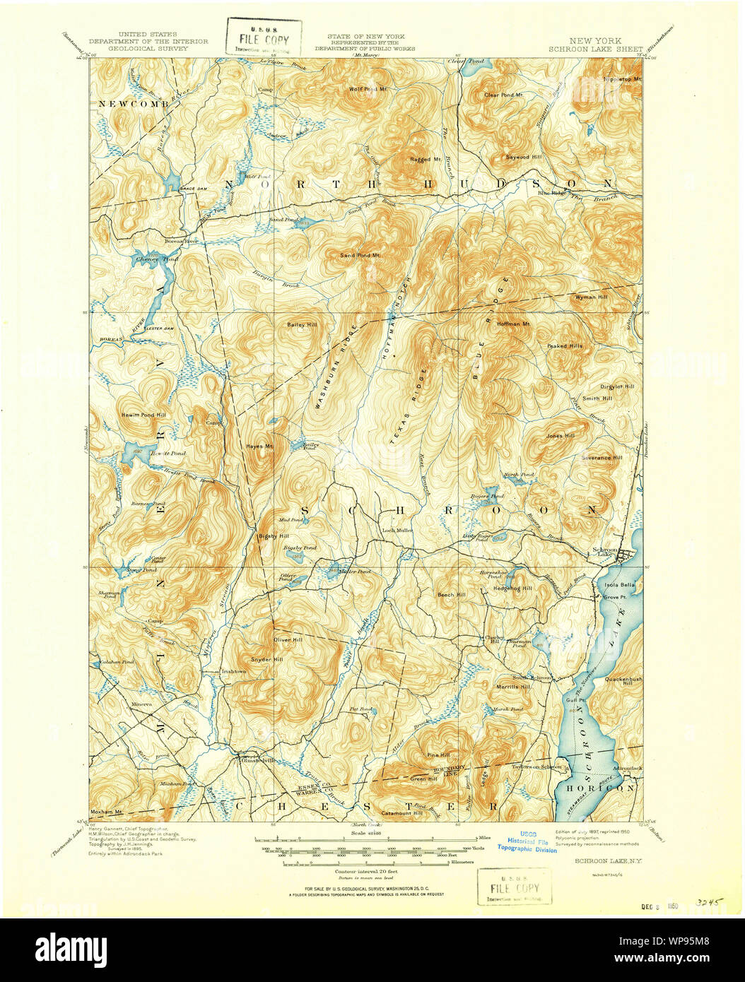 Map of schroon lake hires stock photography and images Alamy