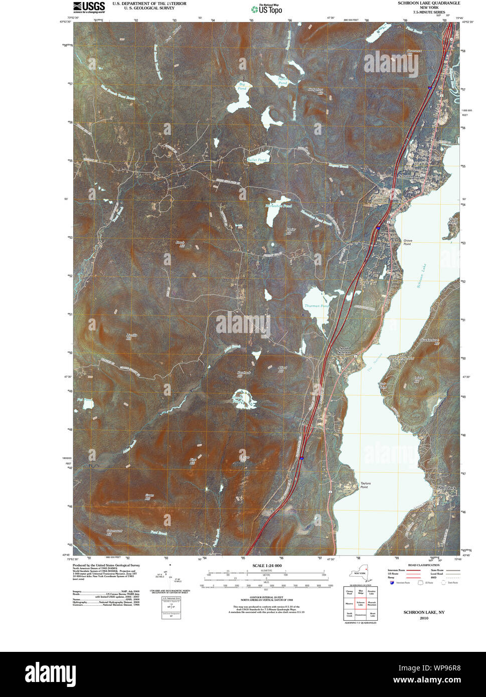 Map of schroon lake hires stock photography and images Alamy