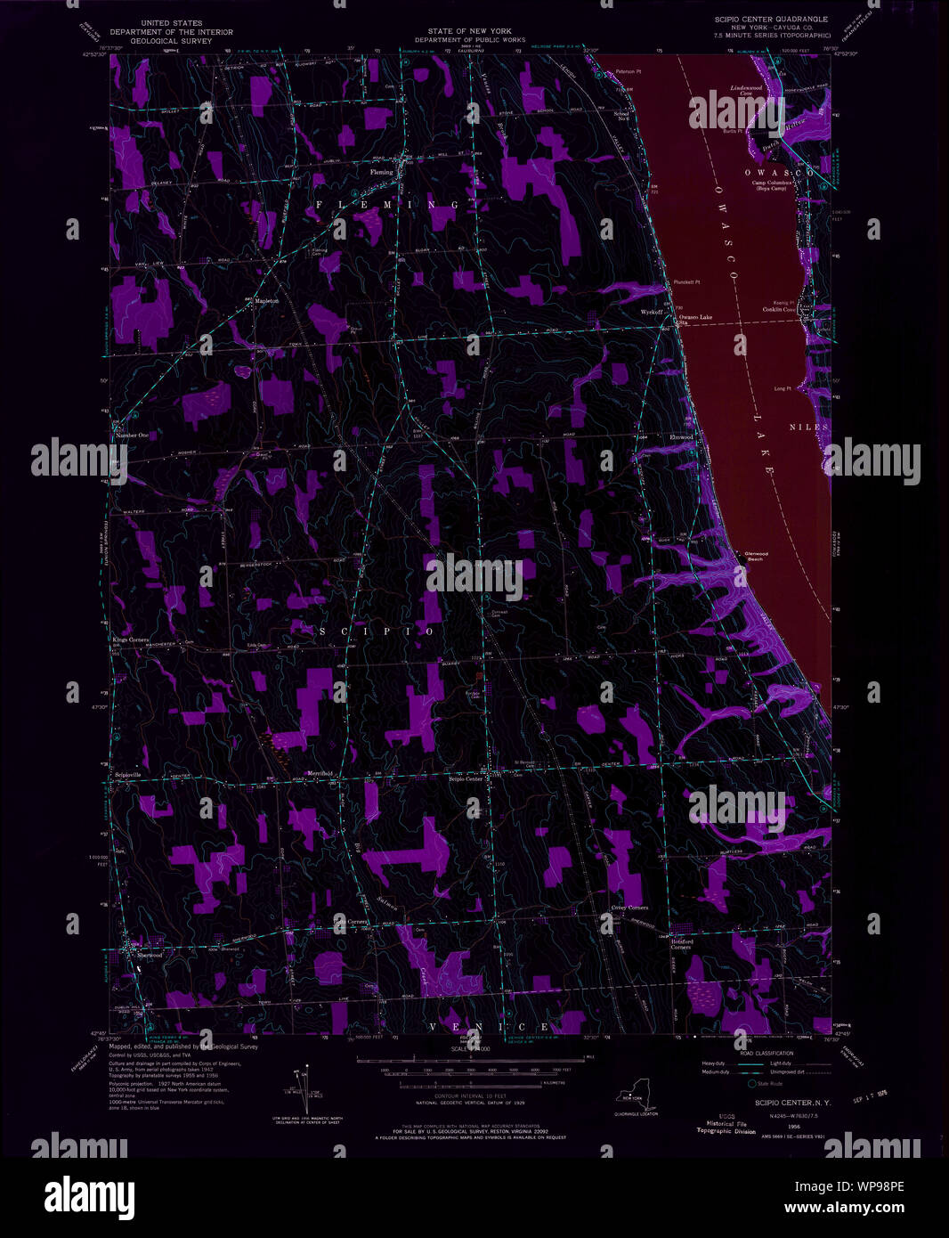 New York NY Scipio Center 136113 1956 24000 Inverted Restoration Stock