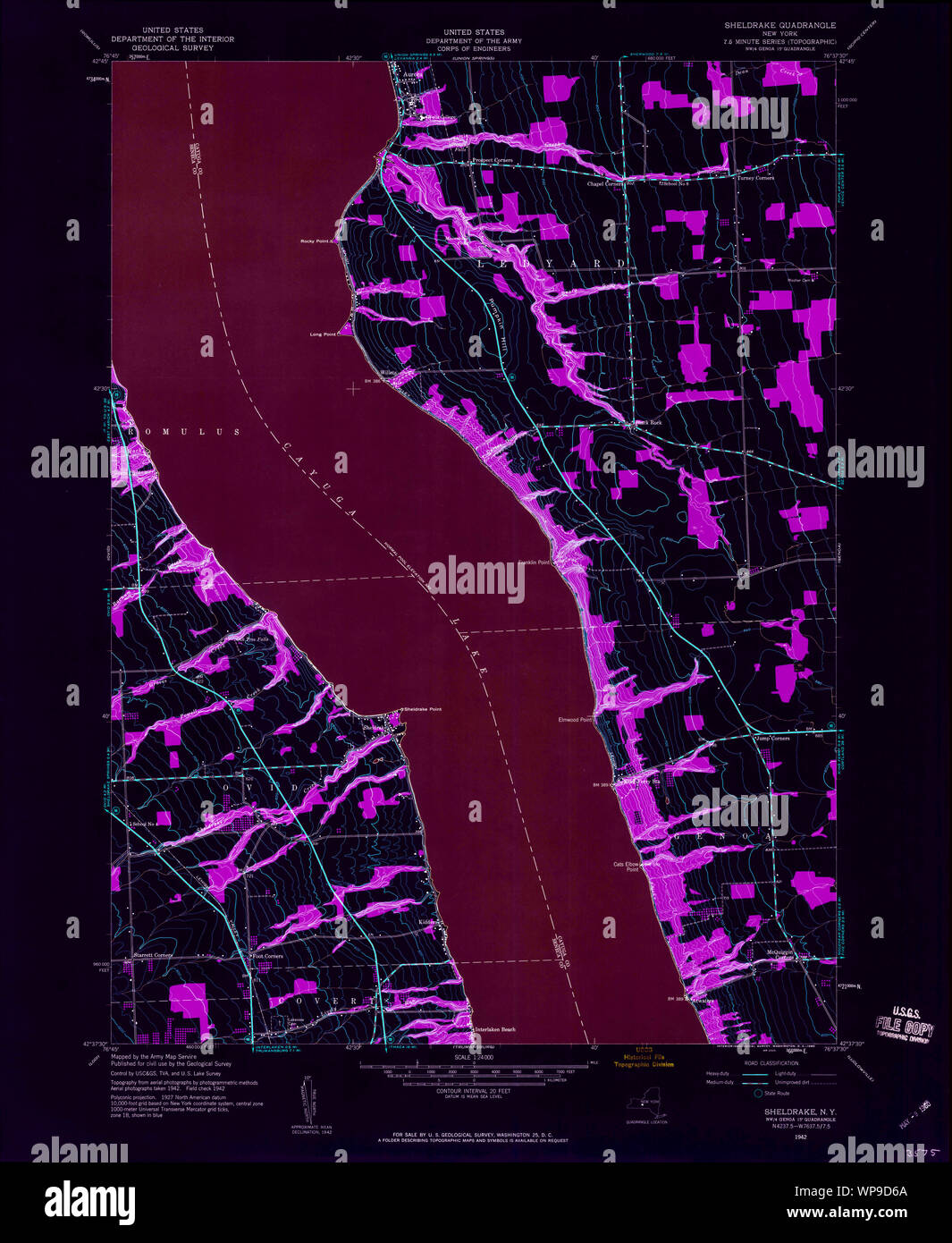 Map of sheldrake new york hires stock photography and images Alamy