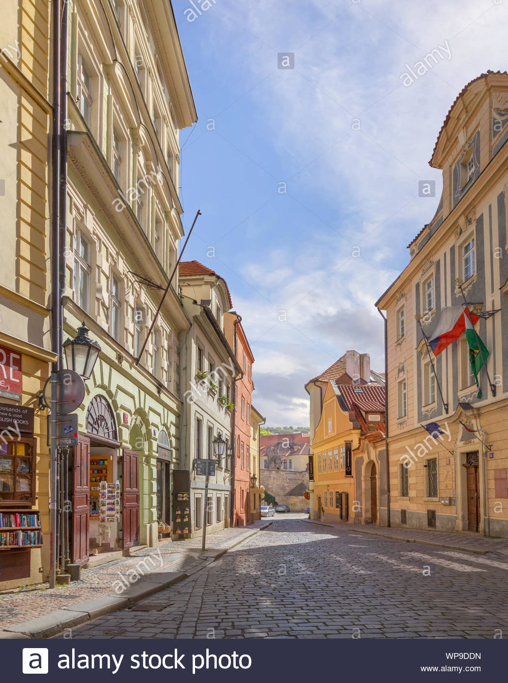 Prague Czech Republic July 7 18 Misenska Street In Mala Strana District Stock Photo Alamy