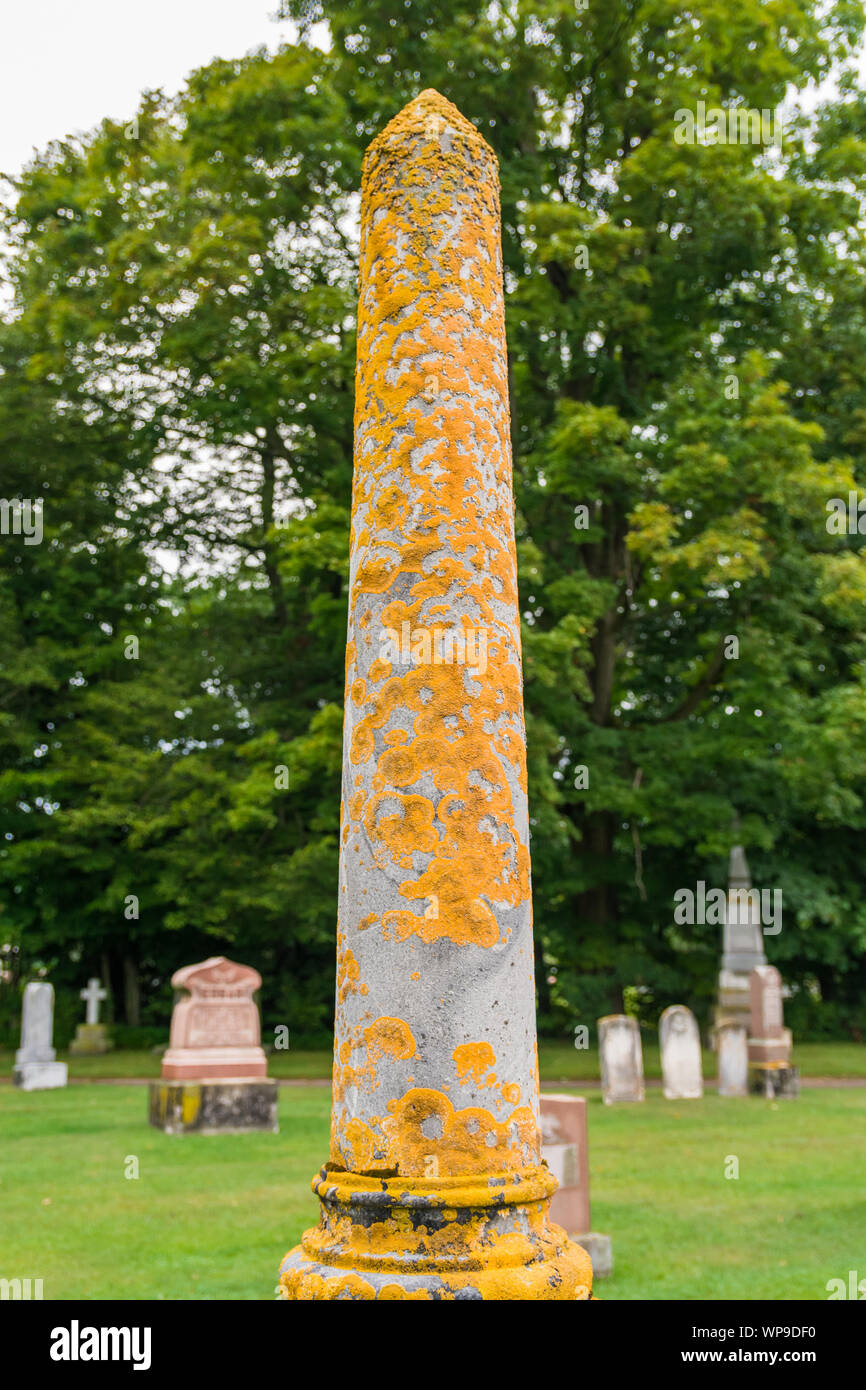 Ancient cemetery grounds showing aged tomb stones Stock Photo Alamy