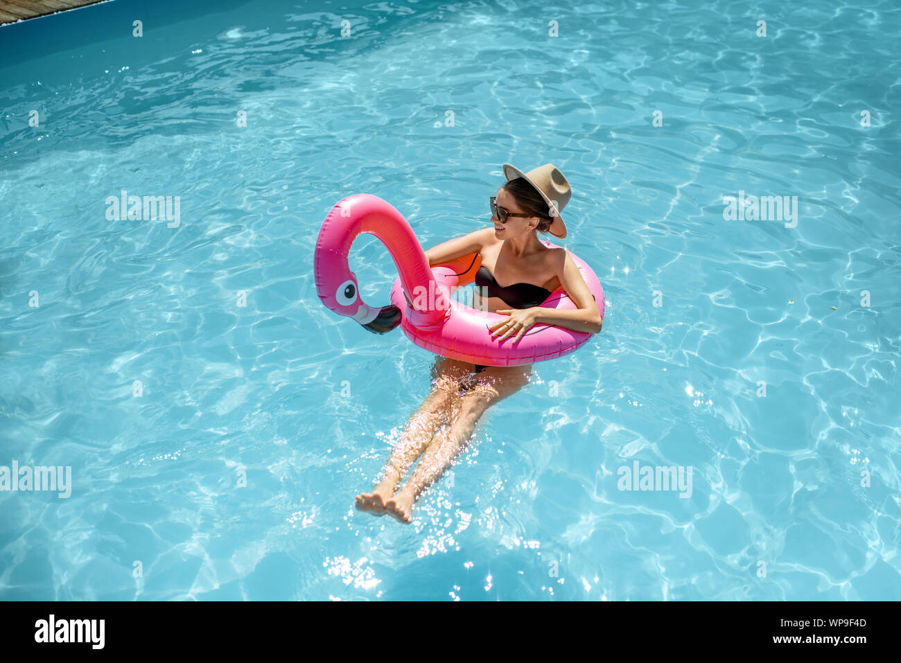 inflatable flamingo ring