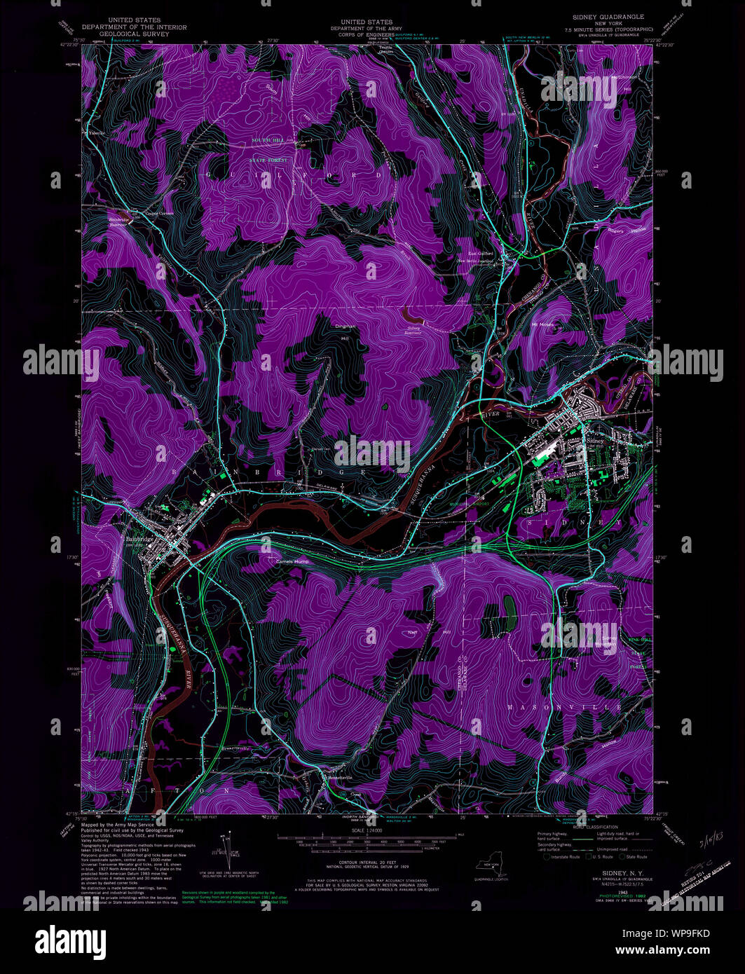 New York NY Sidney 136167 1943 24000 Inverted Restoration Stock Photo