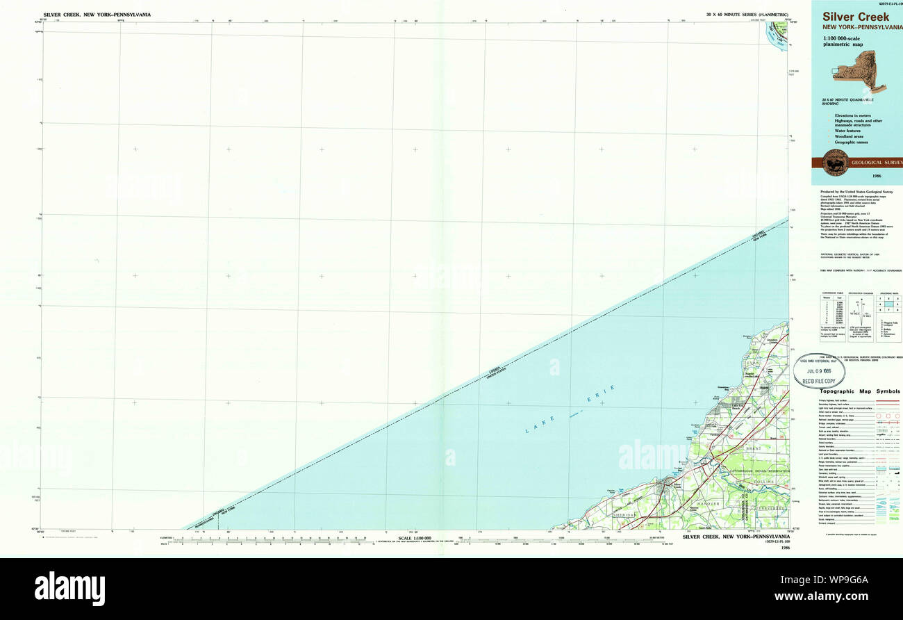 Silver creek new york map hires stock photography and images Alamy