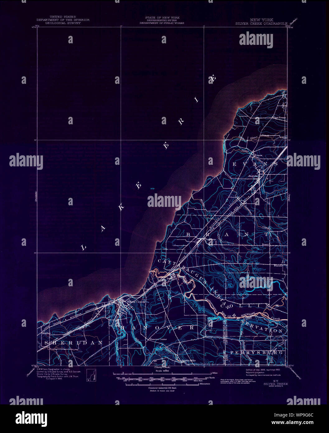 Silver creek new york map hires stock photography and images Alamy