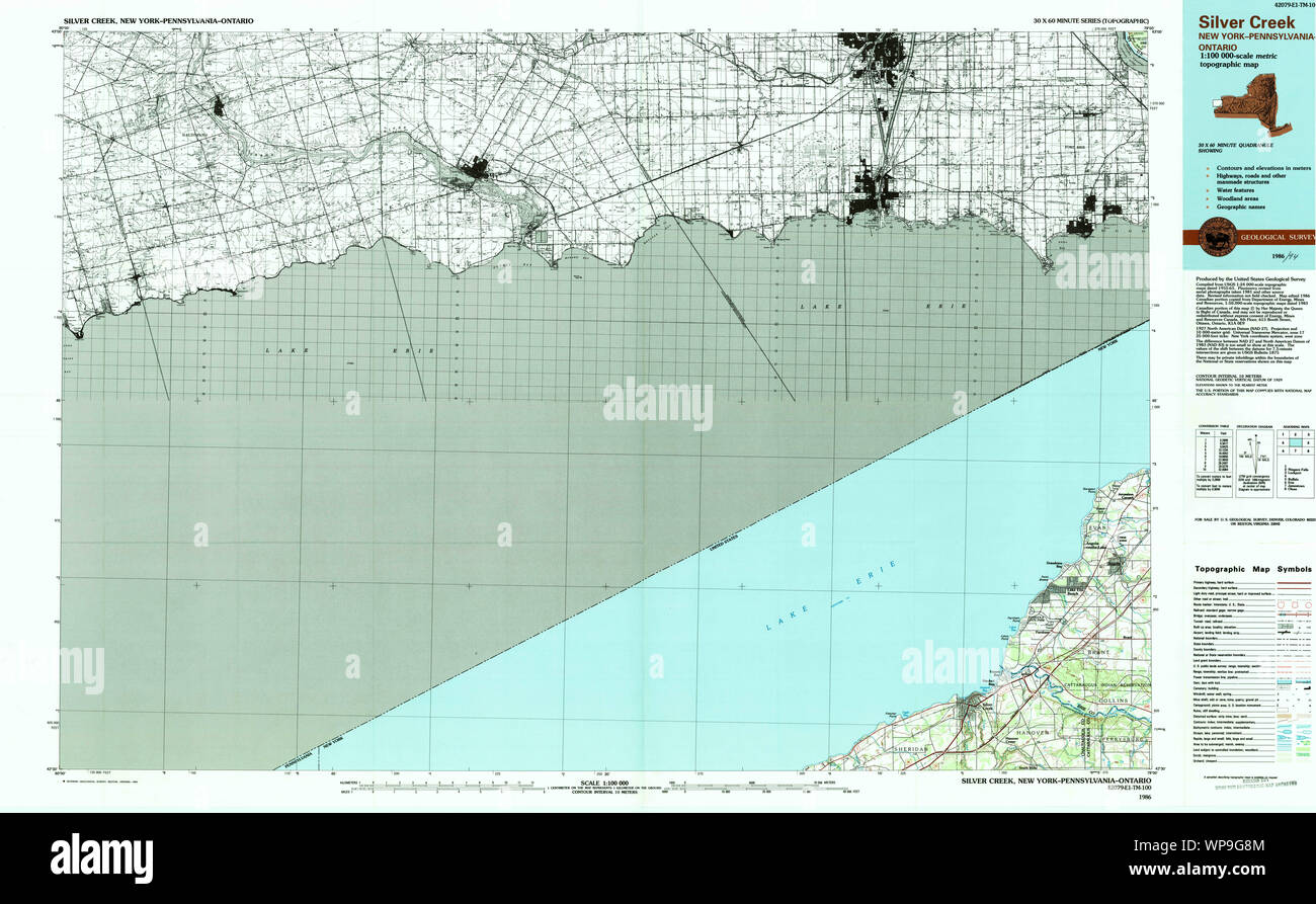 Silver creek new york map hires stock photography and images Alamy