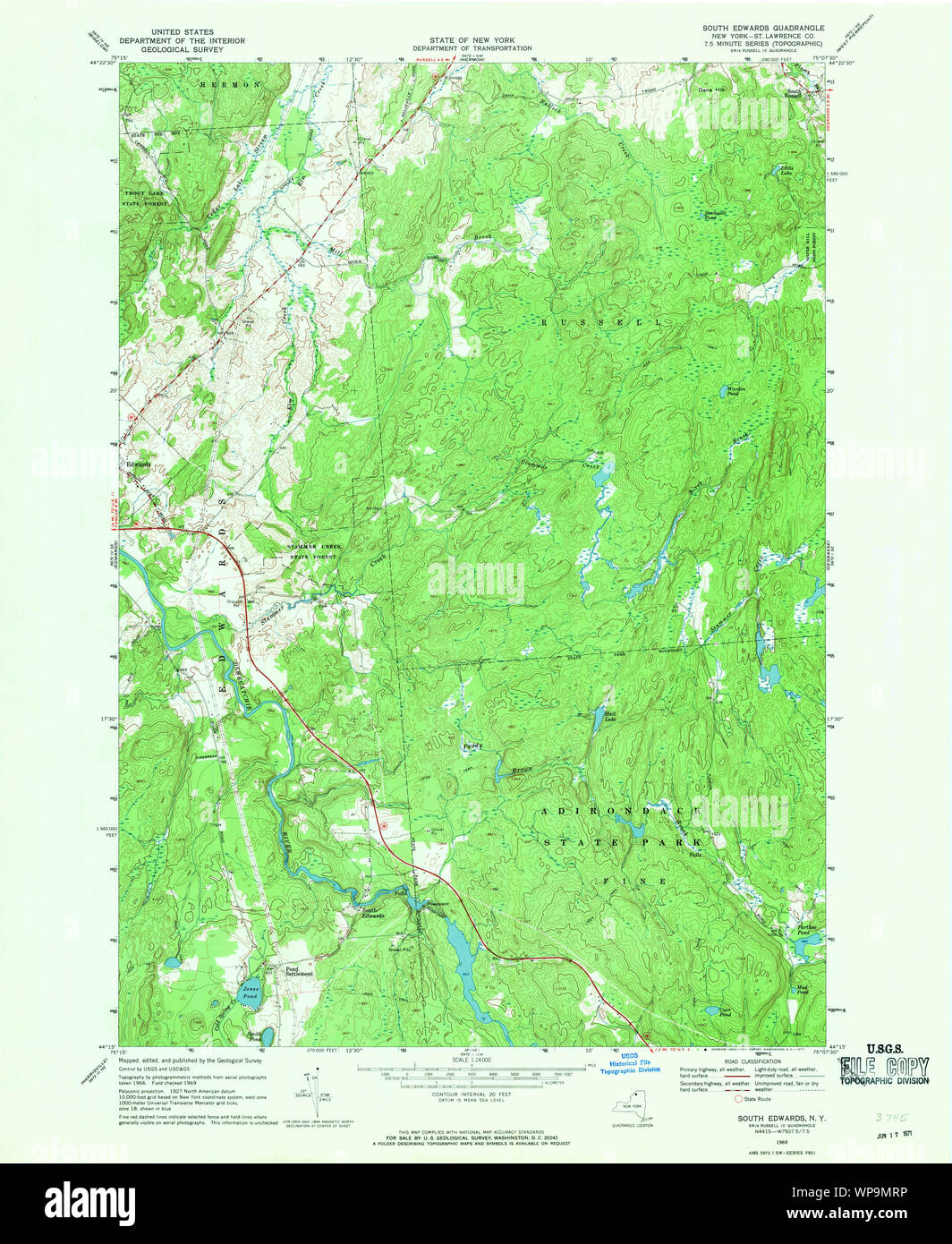 Map of edwards new york hires stock photography and images Alamy