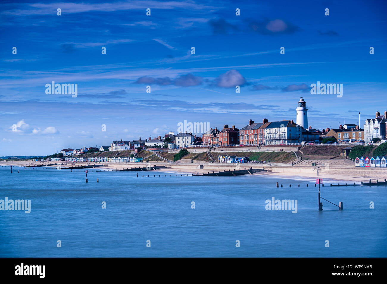 Southwold pier provides the best view of the town with its lighthouse ...