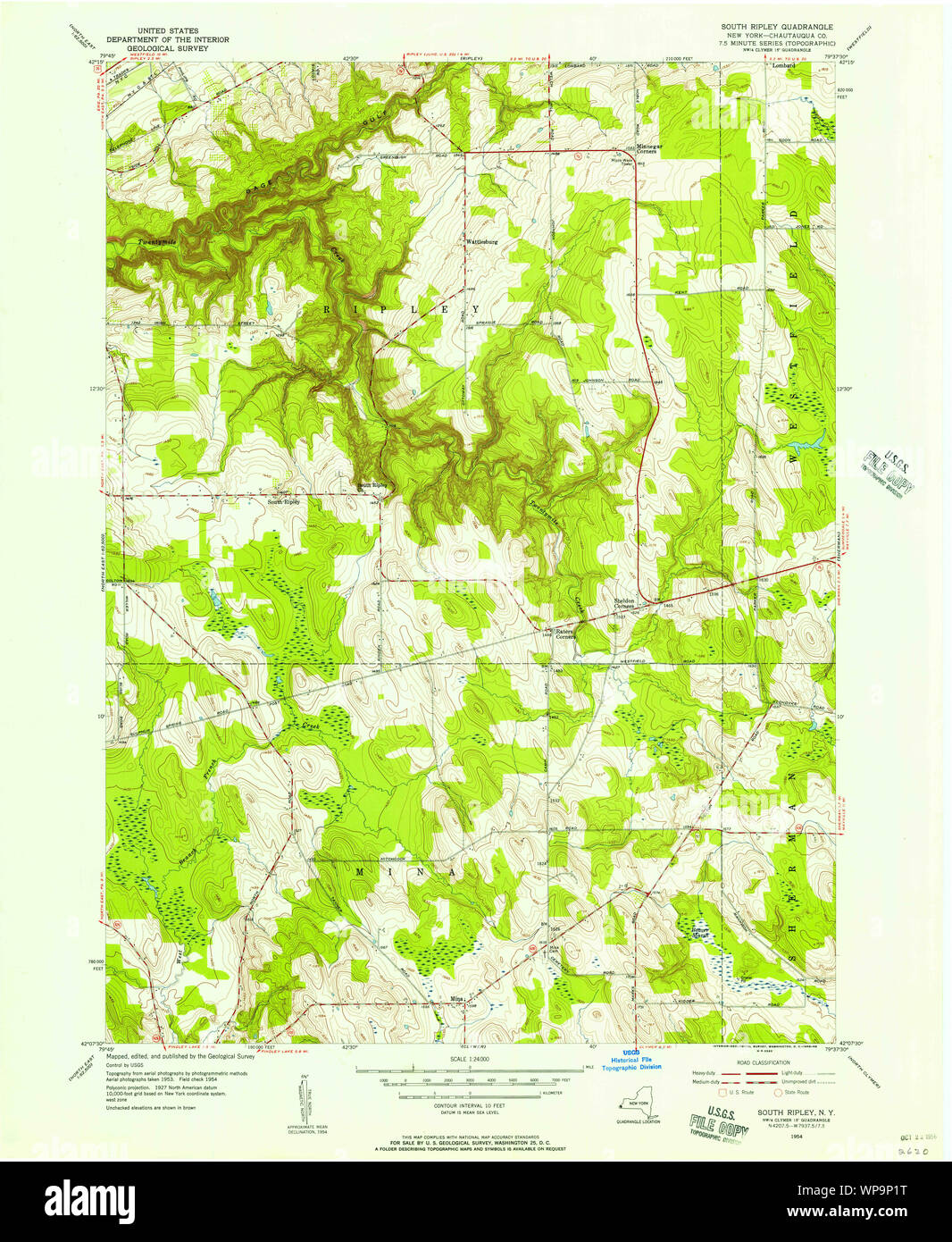 Ripley new york map hires stock photography and images Alamy